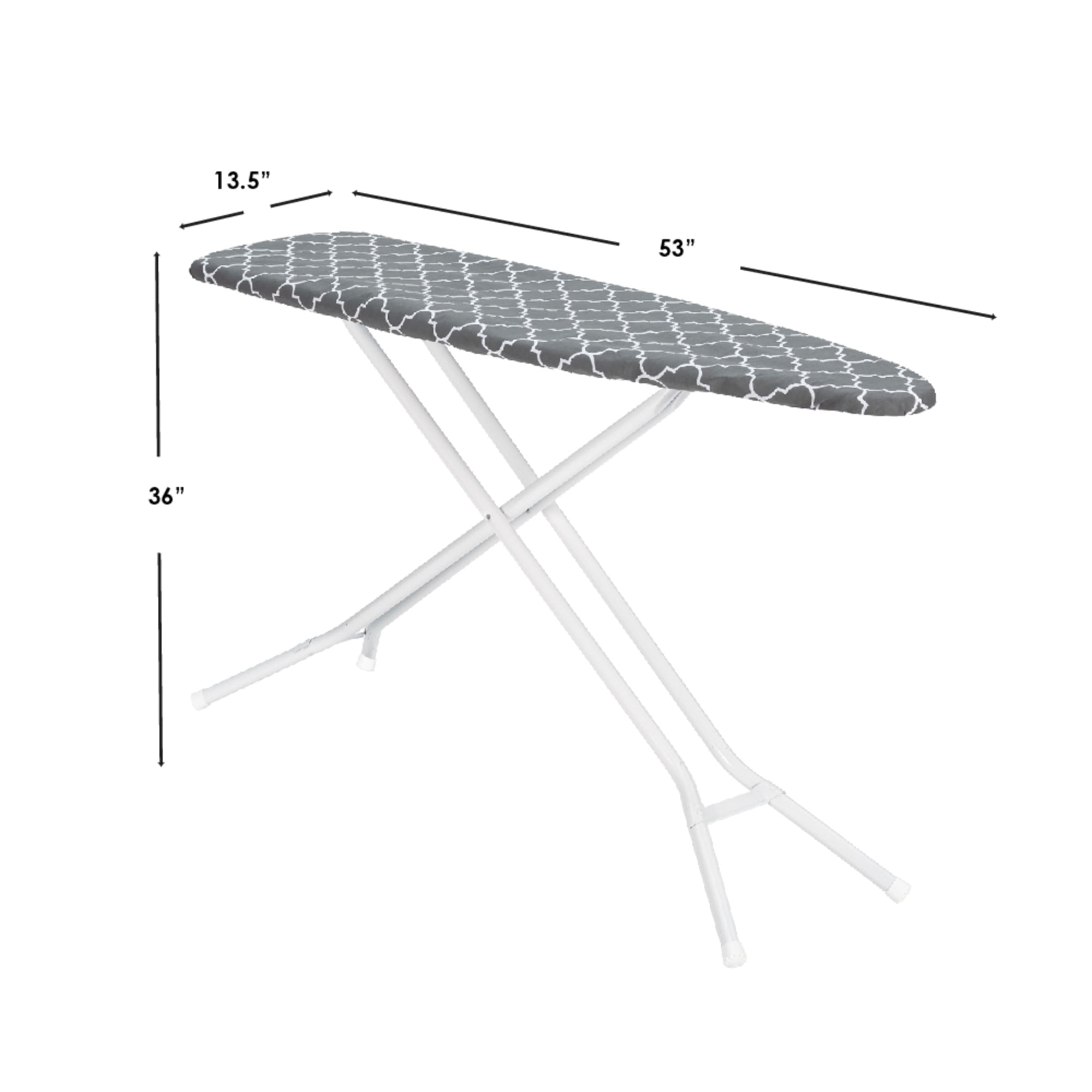 Seymour Home Products Adjustable Height, 4-Leg Ironing Board with Perforated Top, Grey Lattice $30.00 EACH, CASE PACK OF 1