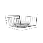 Load image into Gallery viewer, Home Basics Small Under Shelf Vinyl Coated Steel Basket, Silver $4.00 EACH, CASE PACK OF 6
