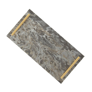 Sophia Grace Marble Serving Tray, Black/Gold $10.00 EACH, CASE PACK OF 4