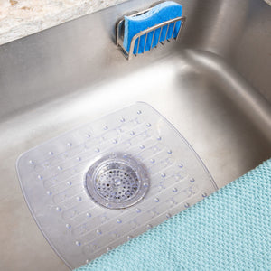 Home Basics Small PVC Sink Mat, Clear $2.00 EACH, CASE PACK OF 24