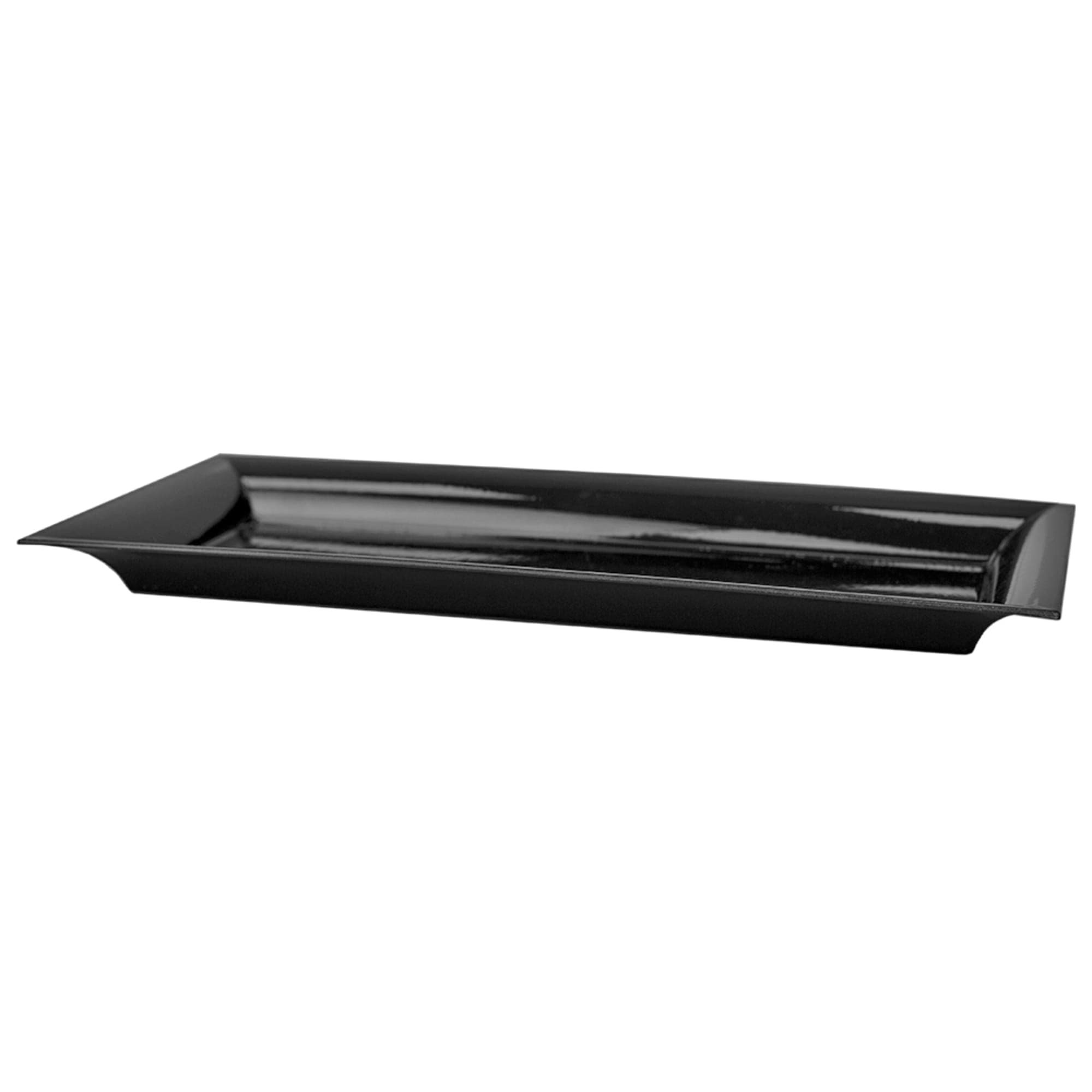 Home Basics Plastic Vanity Tray, Black $4.00 EACH, CASE PACK OF 12