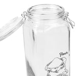 Load image into Gallery viewer, Home Basics Ludlow 67 oz. Glass Canister with Metal Clasp, Clear $7.00 EACH, CASE PACK OF 12
