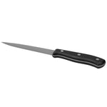 Load image into Gallery viewer, Home Basics 5&quot; Stainless Steel Utility Knife with Contoured Bakelite Handle, Black $2.00 EACH, CASE PACK OF 24
