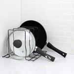 Load image into Gallery viewer, Home Basics Steel Lid Rack, Black Onyx $6.00 EACH, CASE PACK OF 12
