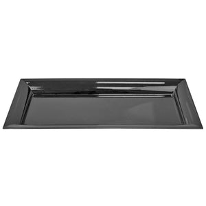 Home Basics Plastic Vanity Tray, Black $4.00 EACH, CASE PACK OF 12