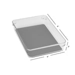 Load image into Gallery viewer, Home Basics  6&quot; x 9&quot; x 2&quot; Plastic Drawer Organizer with Rubber Liner $4.00 EACH, CASE PACK OF 24
