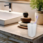 Load image into Gallery viewer, Home Basics Frosted Rubberized Plastic Toothbrush Holder $2.50 EACH, CASE PACK OF 12
