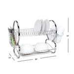 Load image into Gallery viewer, Home Basics 2-Tier Chrome Dish Drainer $15.00 EACH, CASE PACK OF 6
