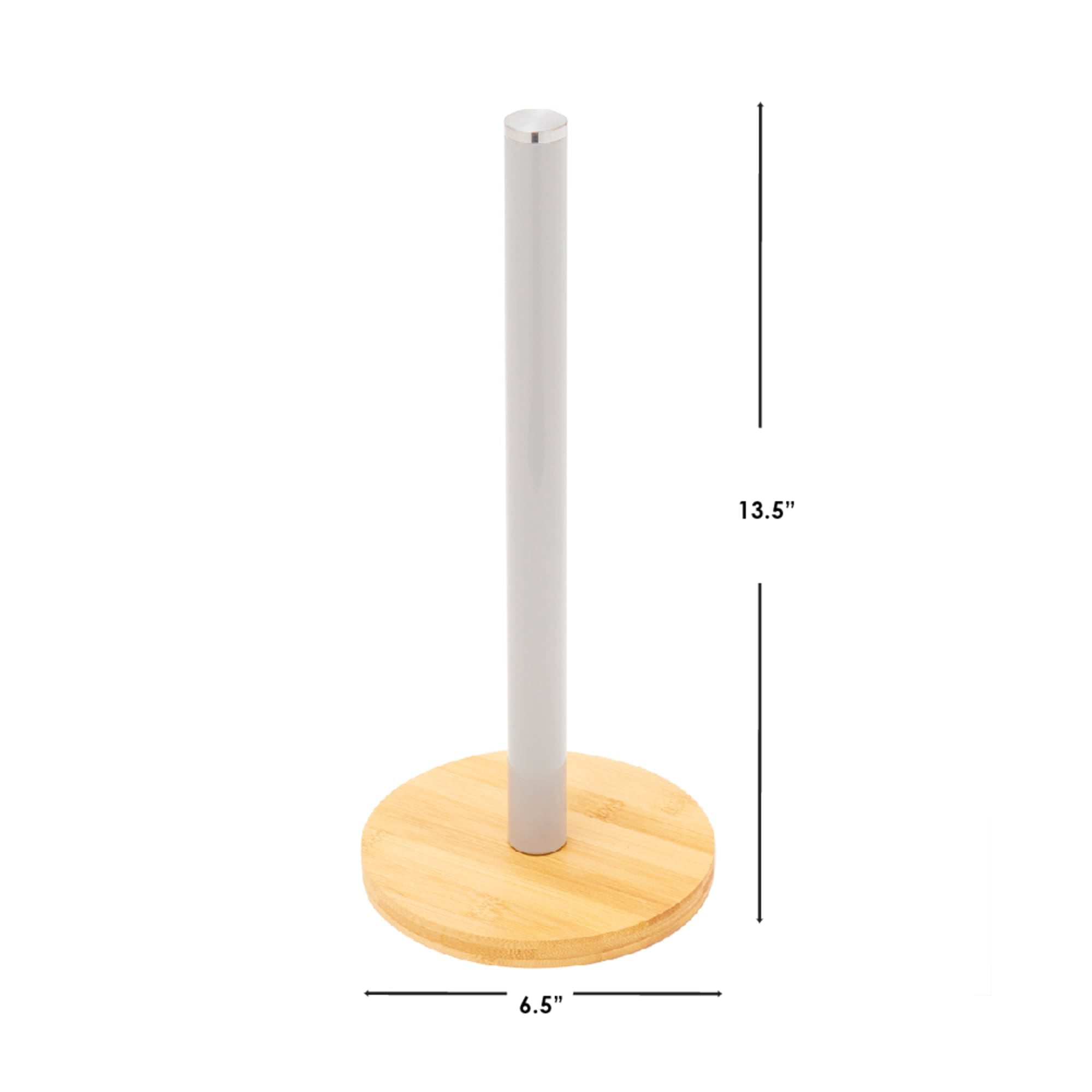 Home Basics Bonny Freestanding Paper Towel Holder with Bamboo Base $4.00 EACH, CASE PACK OF 12