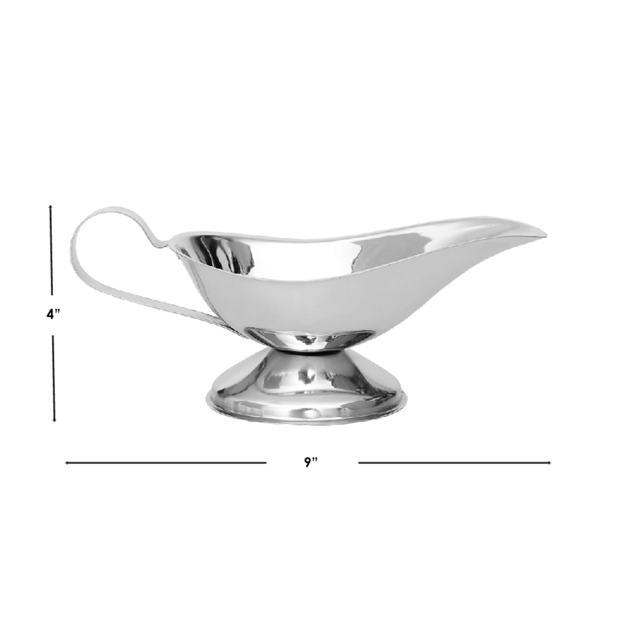 Home Basics Large Capacity Stainless Steel Gravy Boat, Silver $5.00 EACH, CASE PACK OF 12