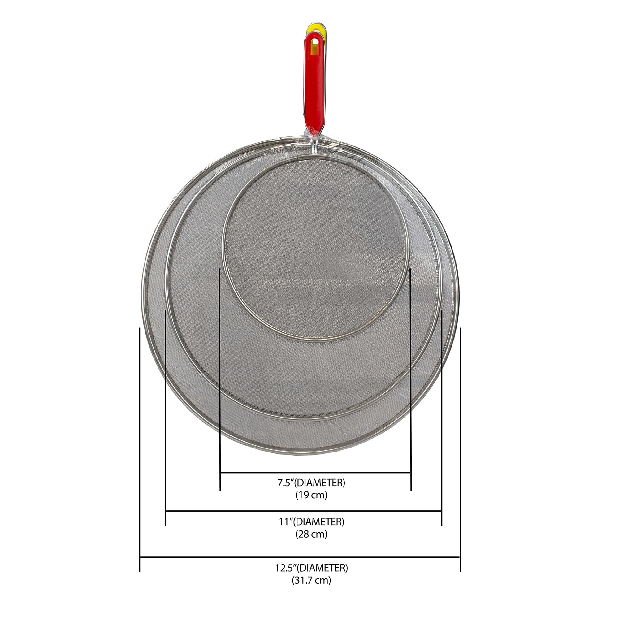 Home Basics 3 Piece Splatter Screen Set $5.00 EACH, CASE PACK OF 12