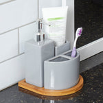 Load image into Gallery viewer, Home Basics Scandinavian 4 Piece Bath Accessory Set $10.00 EACH, CASE PACK OF 12
