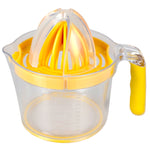 Load image into Gallery viewer, Home Basics 4-in-1  Hand Press Juicer with Built-in Measuring Cup and Egg Separator, Yellow $5.00 EACH, CASE PACK OF 24
