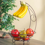 Load image into Gallery viewer, Home Basics Scroll Collection Steel Fruit Basket With Banana Tree, Bronze $10.00 EACH, CASE PACK OF 6
