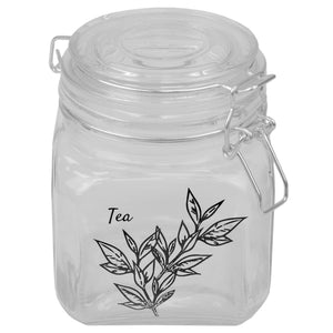 Home Basics Ludlow 23 oz.  Canister with Metal Clasp, Clear $4.00 EACH, CASE PACK OF 12