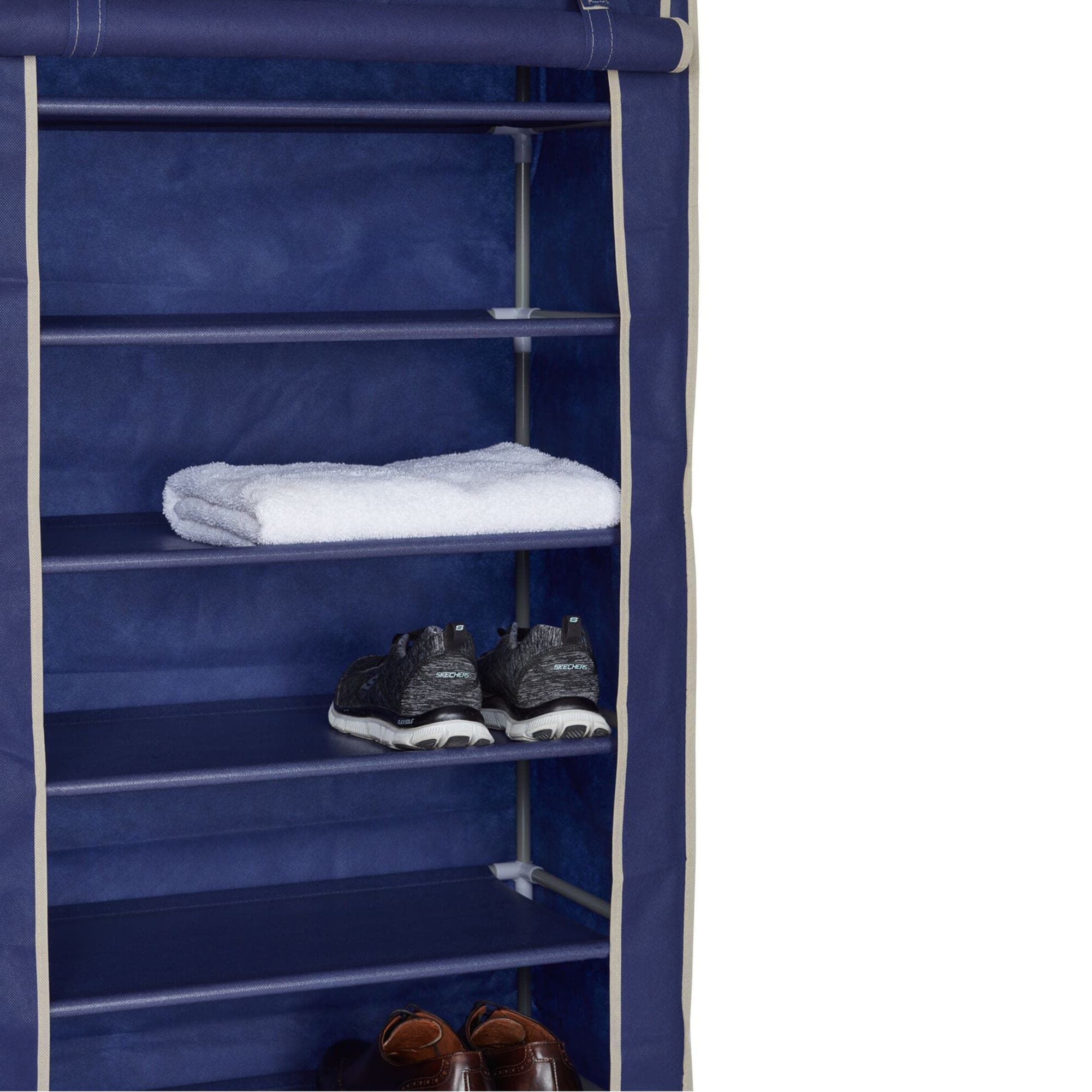 Home Basics 8-Tier Portable Polyester Shoe Closet, Navy $20.00 EACH, CASE PACK OF 5