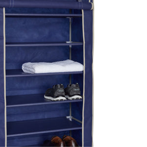 Home Basics 8-Tier Portable Polyester Shoe Closet, Navy $20.00 EACH, CASE PACK OF 5