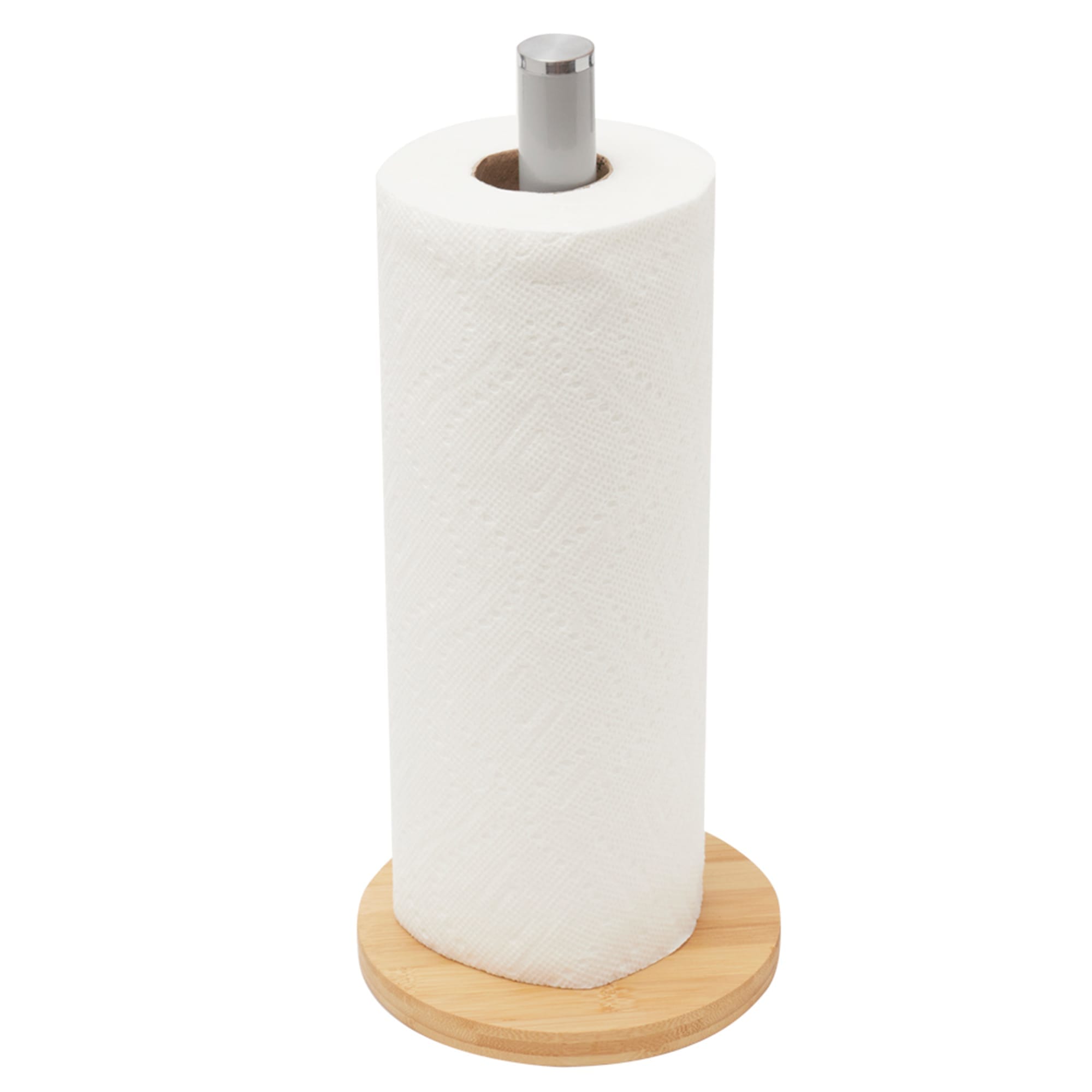 Home Basics Bonny Freestanding Paper Towel Holder with Bamboo Base $4.00 EACH, CASE PACK OF 12