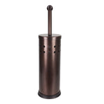 Load image into Gallery viewer, Home Basics Vented Stainless Steel Toilet Brush Set, Bronze $5.00 EACH, CASE PACK OF 12
