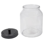 Load image into Gallery viewer, Home Basics Artisan 3 Lt Glass Jar with Black Top $5.00 EACH, CASE PACK OF 4
