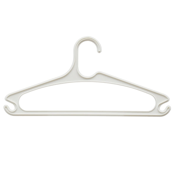 Home Basics 10 Piece Plastic Hanger Set | End Hooks for Delicates | Curved  Shape | Slim Design (Black)