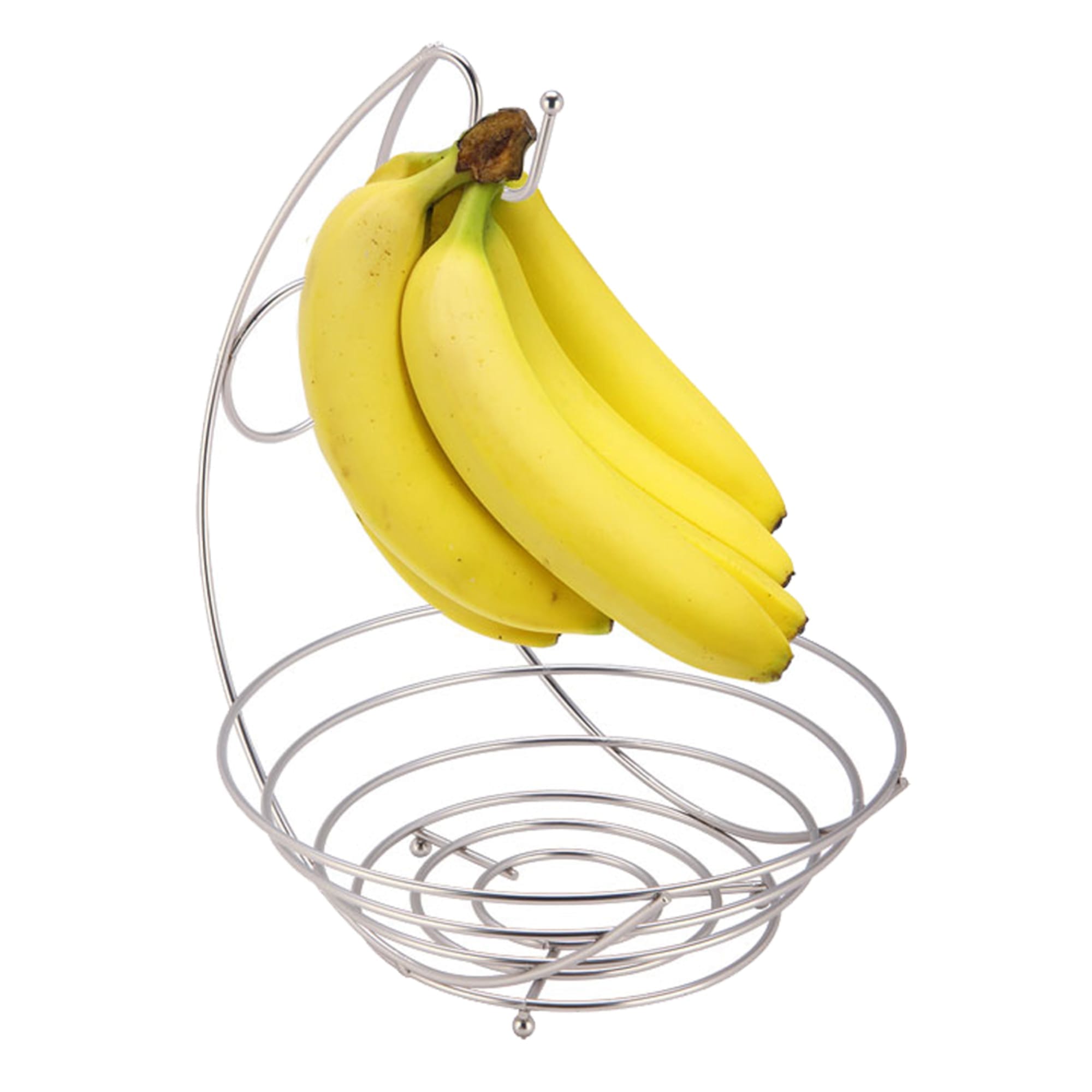 Home Basics Satin Nickel Fruit Bowl with Banana Tree $10.00 EACH, CASE PACK OF 12