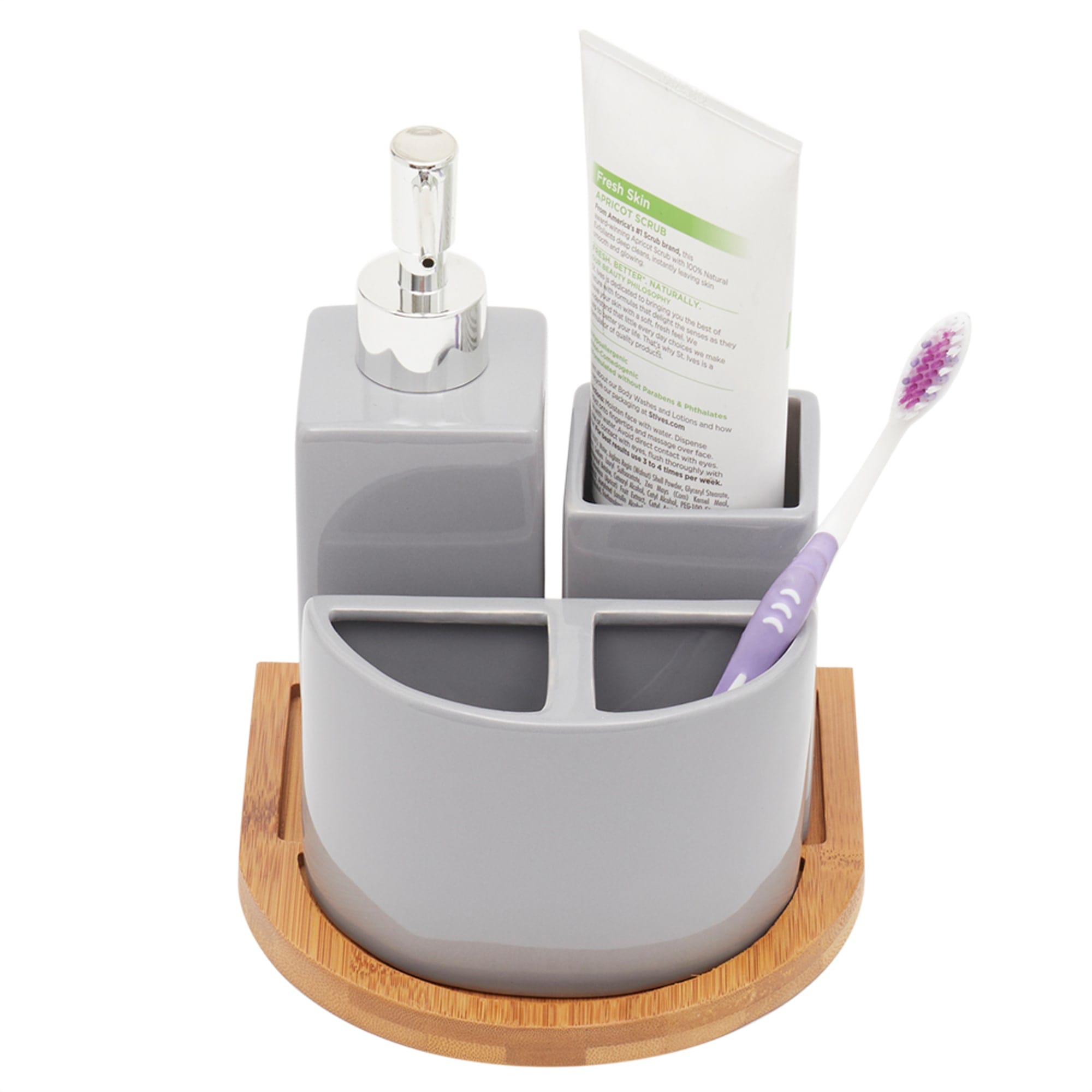 Home Basics Scandinavian 4 Piece Bath Accessory Set $10.00 EACH, CASE PACK OF 12