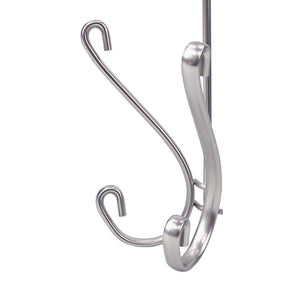 Home Basics Over the Door Double Hanging Hook, Chrome $3.00 EACH, CASE PACK OF 12