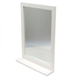 Home Basics Vanity Mirror With Shelf Isle, White  $25.00 EACH, CASE PACK OF 1