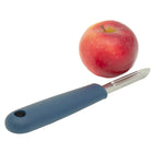 Load image into Gallery viewer, Michael Graves Design Comfortable Grip Swiveling Stainless Steel Vertical Vegetable Peeler, Indigo $3.00 EACH, CASE PACK OF 24
