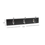 Load image into Gallery viewer, Home Basics 3 Double Hook Wall Mounted Hanging Rack, Black $8.00 EACH, CASE PACK OF 12
