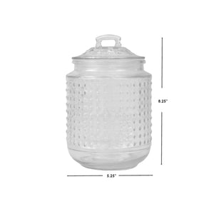 Home Basics Dott 40.5 oz. Glass Canister, (Set of 3), Clear $10.00 EACH, CASE PACK OF 8