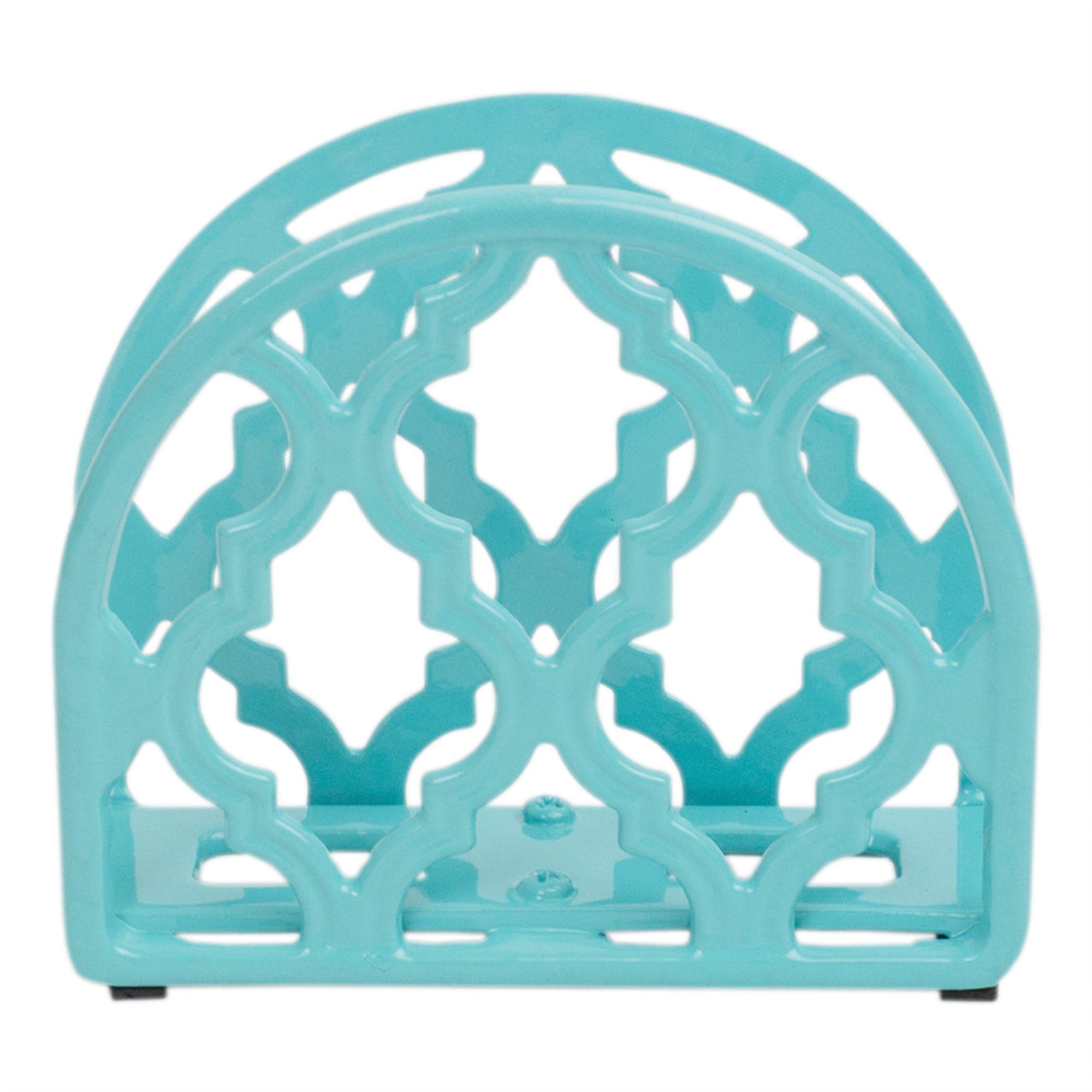 Home Basics Lattice Collection Cast Iron Napkin Holder, Turquoise $6.00 EACH, CASE PACK OF 6