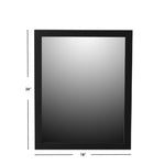 Load image into Gallery viewer, Home Basics Framed Painted MDF 18” x 24” Wall Mirror, Black $10.00 EACH, CASE PACK OF 6
