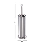 Load image into Gallery viewer, Home Basics Stainless Steel Toilet Brush Holder with Diamond Top $6.00 EACH, CASE PACK OF 12
