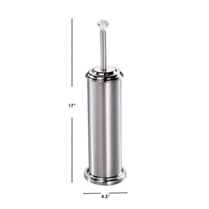 Home Basics Stainless Steel Toilet Brush Holder with Diamond Top $6.00 EACH, CASE PACK OF 12