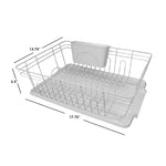 Load image into Gallery viewer, Home Basics 3 Piece Dish Rack, White $10.00 EACH, CASE PACK OF 6
