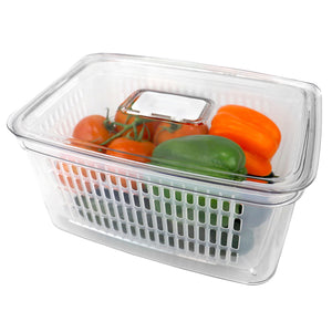 Home Basics Large Produce Saver with Removable Colander, Clear $8.00 EACH, CASE PACK OF 6