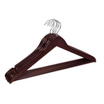 Load image into Gallery viewer, Home Basics Non-Slip Wood Hanger, (Pack of 5), Cherry $5.00 EACH, CASE PACK OF 12
