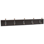 Load image into Gallery viewer, Home Basics 5 Double Hook Wall Mounted Hanging Rack, Brown $12.00 EACH, CASE PACK OF 12
