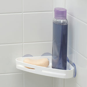 Home Basics Serenity Small Corner Bath Caddy with Suction $2.00 EACH, CASE PACK OF 24