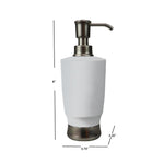 Load image into Gallery viewer, Home Basics Rubberized Plastic Countertop Soap Dispenser, White $5.00 EACH, CASE PACK OF 12
