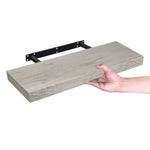 Load image into Gallery viewer, Home Basics 30&quot; MDF Floating Shelf, Grey $12.00 EACH, CASE PACK OF 6
