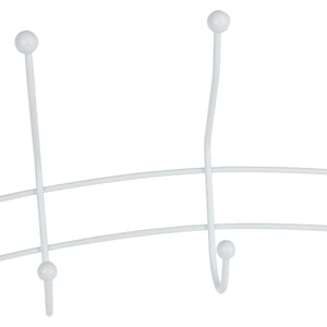 Home Basics Shelby 5 Hook Over the Door Hanging Rack, White $5.00 EACH, CASE PACK OF 12