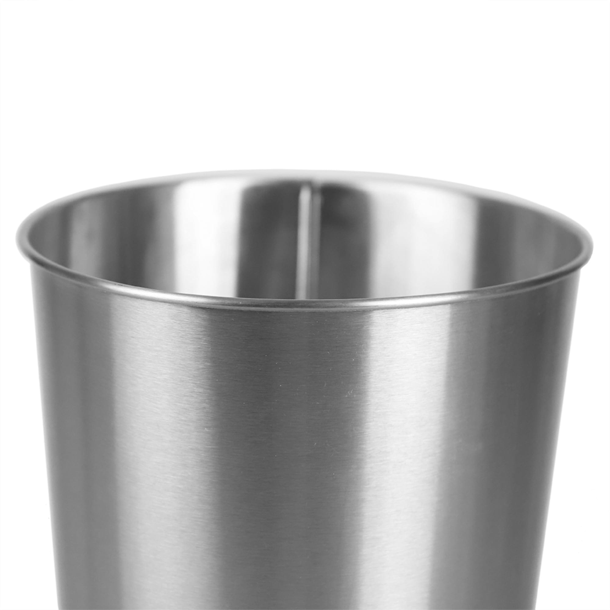 Home Basics Open Top 8 Lt Stainless Steel Waste Bin, (9.5" x 10.25"), Silver $6.00 EACH, CASE PACK OF 12