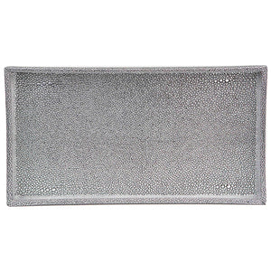 Home Basics Plastic Vanity Tray, Silver $5.00 EACH, CASE PACK OF 8