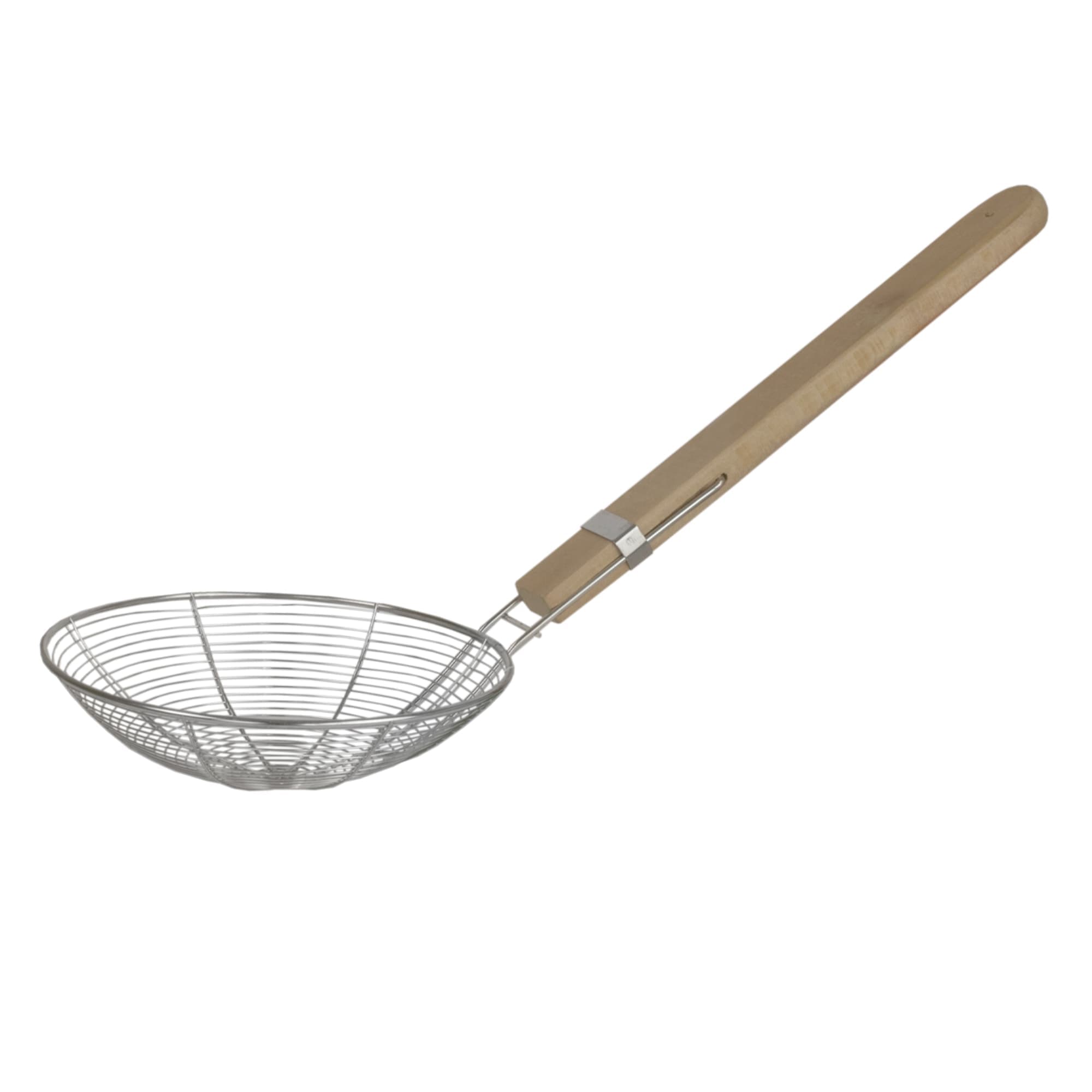 Home Basics Stainless Steel Strainer with Wooden Handle $5.00 EACH, CASE PACK OF 24