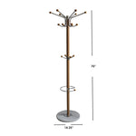 Load image into Gallery viewer, Home Basics Coat Rack with Heavy Duty Marble Base, Natural $25.00 EACH, CASE PACK OF 1
