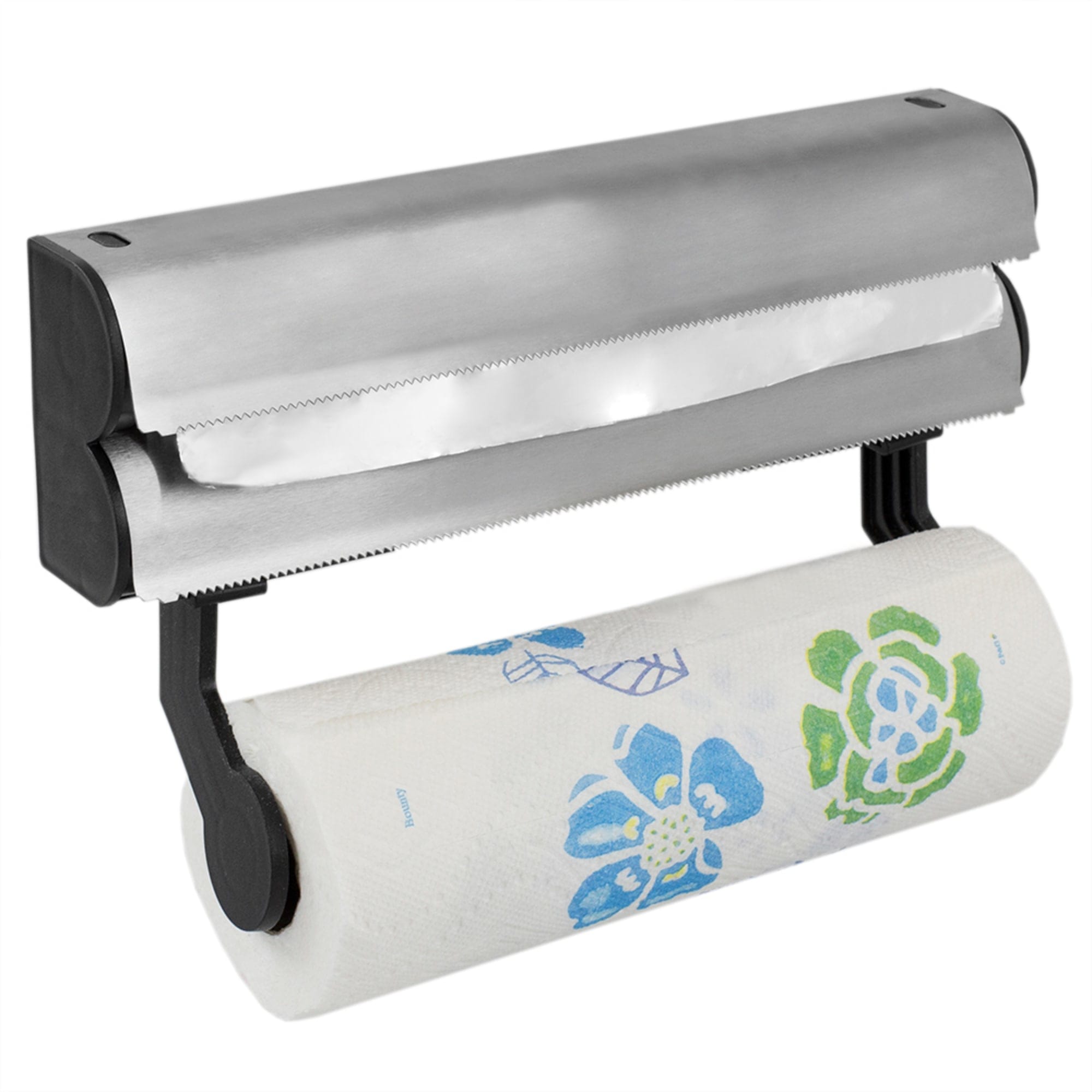 Home Basics Stainless Steel Paper Towel Holder with Integrated Wrap Dispenser $8.00 EACH, CASE PACK OF 12