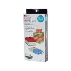 Home Basics X-Large Plastic Vacuum Storage Bag, (Pack of 2) $4.00 EACH, CASE PACK OF 12